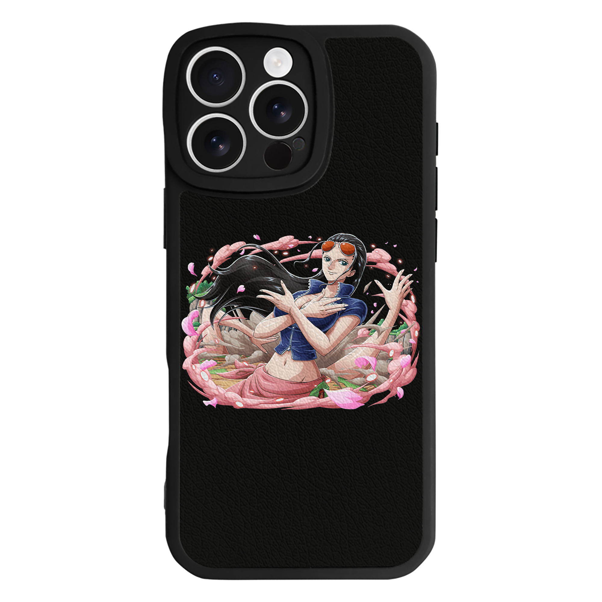 （画像用） ワンピース ニコ・ロビン ONE PIECE Nico Robin 【iPhone 16シリーズ対応】シリコンスマホケース（レザー調） 材質：シリコン